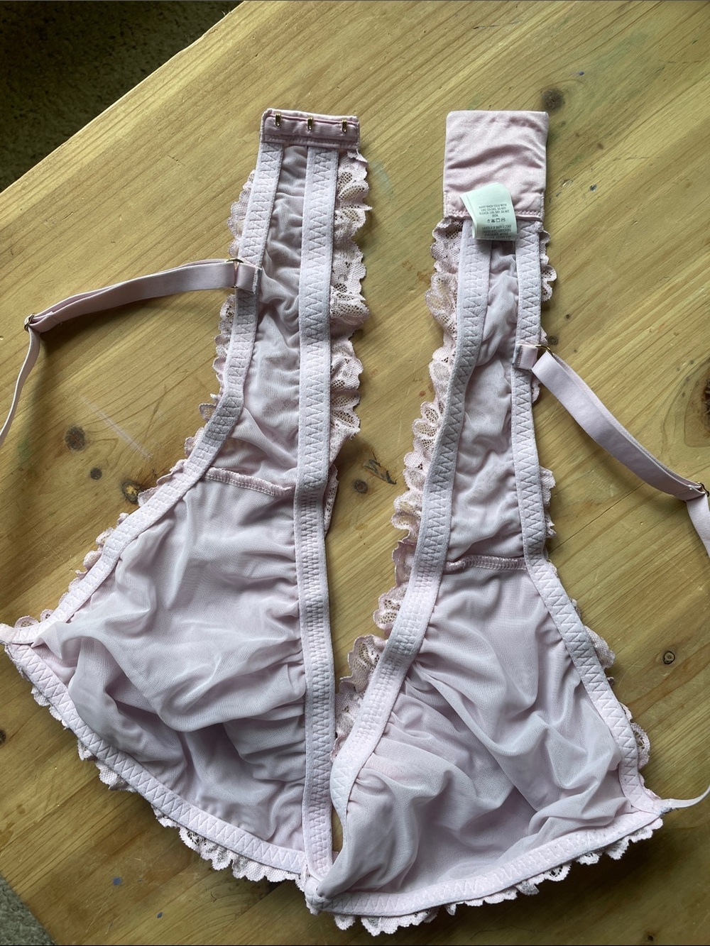 aerie Lace Underwire Bralette - Light Pink XL - Picture 7 of 8